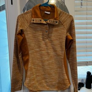 Women's Tan and Brown Pullover Sweatshirt